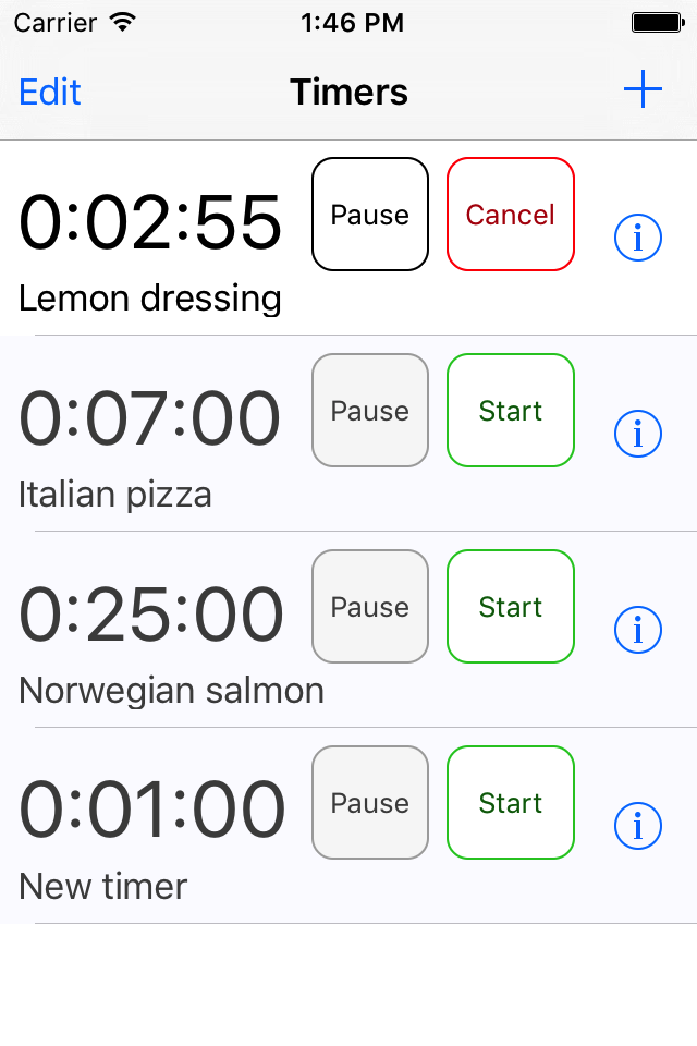 Lemon Timer ios App picture